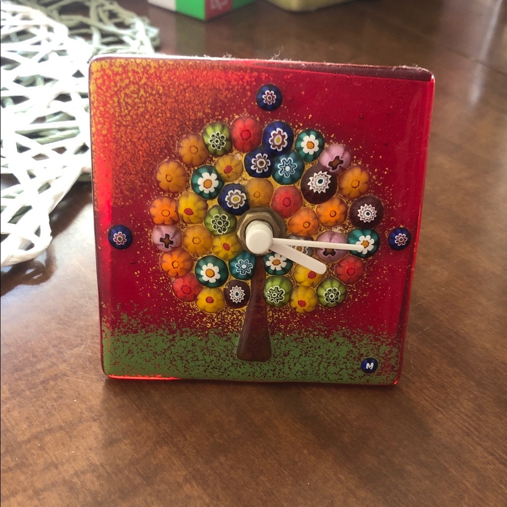 Colorful Tree Design Wall Clock
